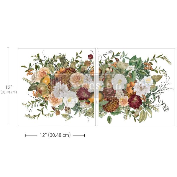 Re-design with Prima - Autumnal Bliss - 2 stk af 30 x 30 cm Decor Transfer - 666729