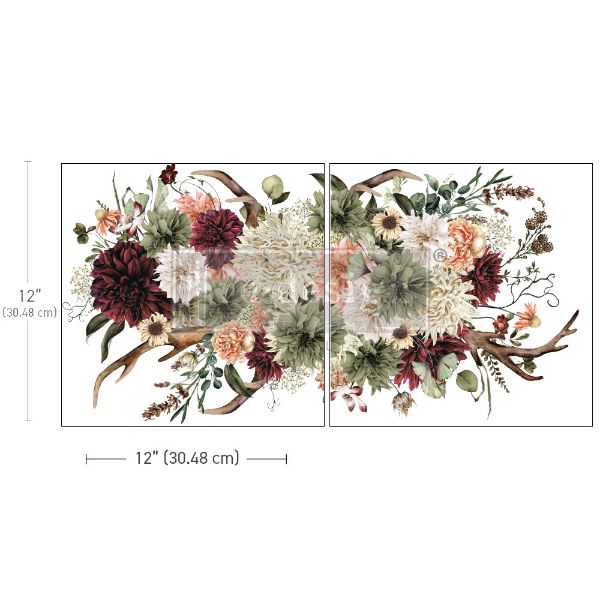 Re-design with Prima - Prairie House - 2 stk af 30 x 30 cm Decor Transfer - 666712