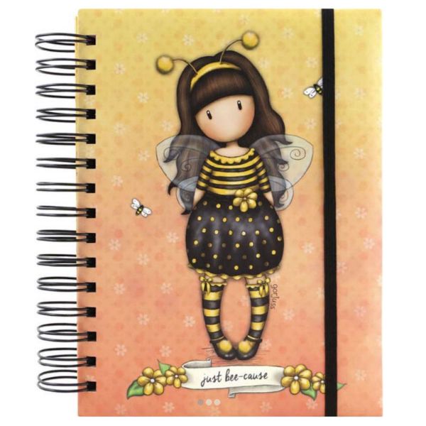 Gorjuss Wire-bound Notebook Organisational - GOR 201GJ08 Just Bee-cause