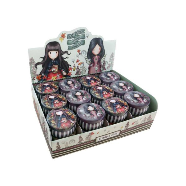 Gorjuss Trinket Tins - GOR 898GJD02 Autumn Leaves og Little Wings