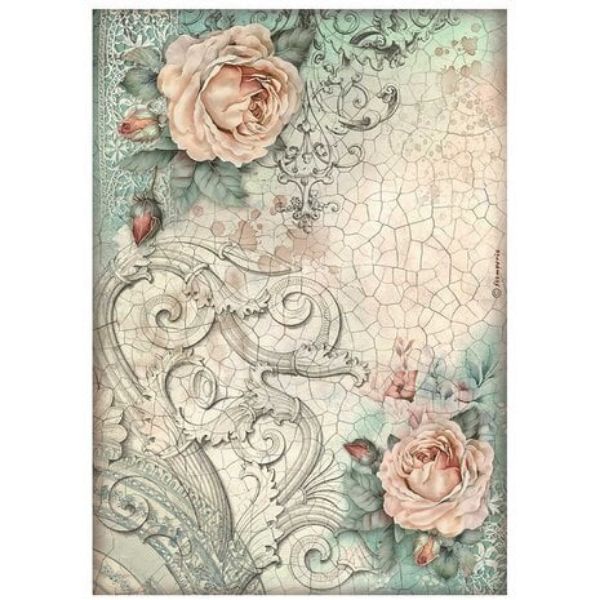 Brocante Anitques - Roses - A4 Ris Papir 1 ark - DFSA4853