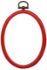Flexirammer fra Permin - Oval 7 x 9 cm - 5961/30 Rød