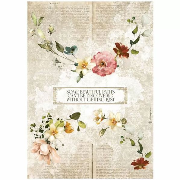 Garden of Promises - Garlands - A4 Ris Papir 1 ark - DFSA4690 fra Stamperia