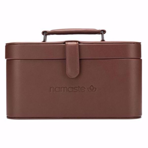 Jimmy Beans - Namaste Makers Train Case - Vegan læder - Chokolade