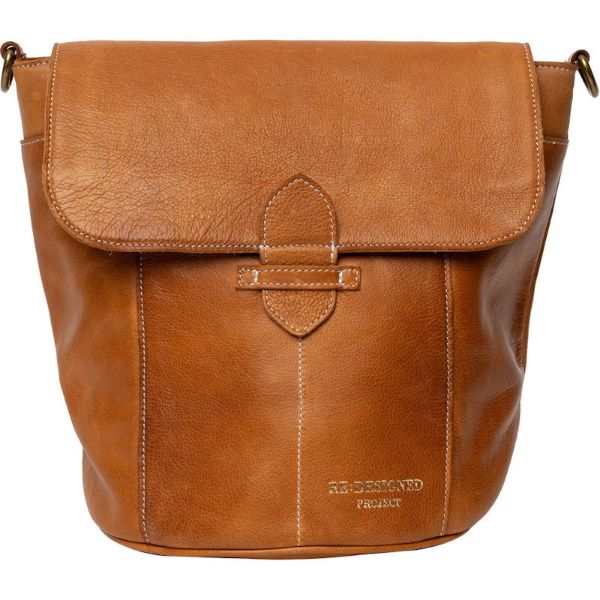 RE:DESIGNED Projekt 58 Skuldertaske Medium - Brændt Tan
