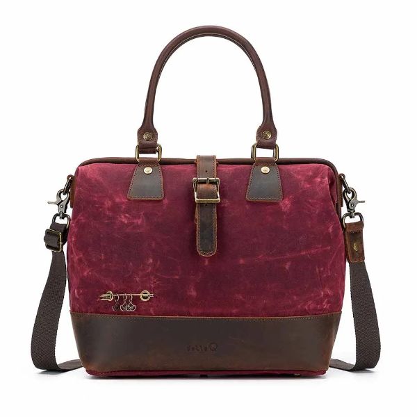 Della Q Makers Satchel canvas 34x30x18cm - Vinrød