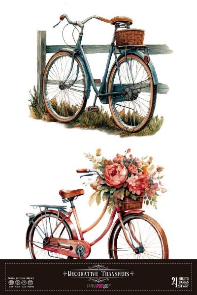 Papers for You - Vintage Bikes - 60 x 90 cm Decor Transfer - PFY-14835
