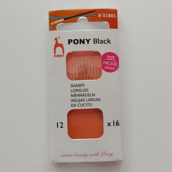 Spidse lange nåle - Sharps Longues - Pony Black Str. 12
