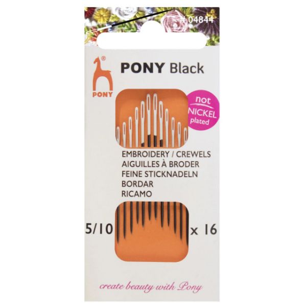 Broderi nåle - Crewels - Pony Black Str. 5/10