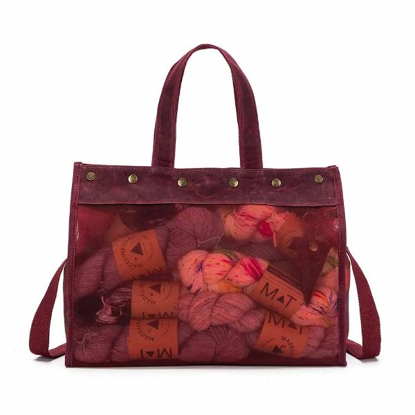 Della Q Canvas Mesh tote 38x25x15cm - Vinrød