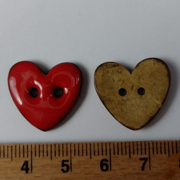 Kokos knap - Rødt hjerte