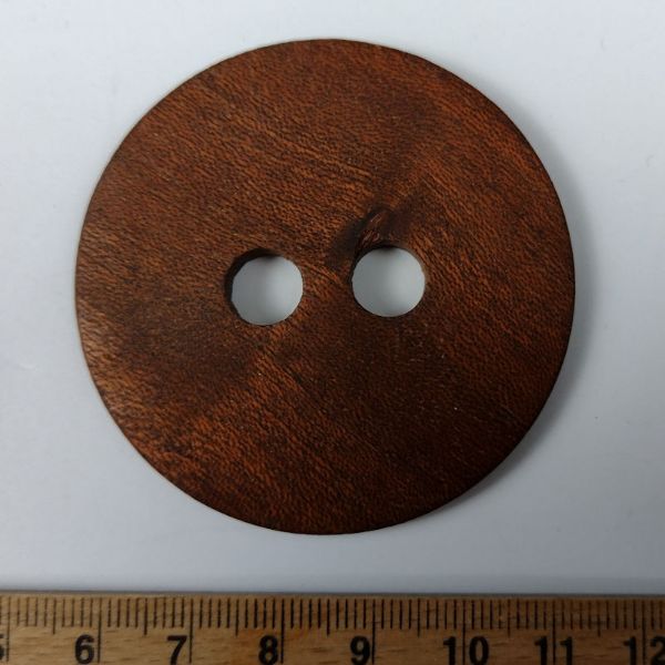 Mahogni knap - 57 mm