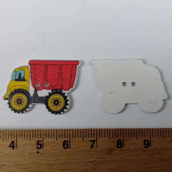 Lastbil træknap - 29 x 21 mm