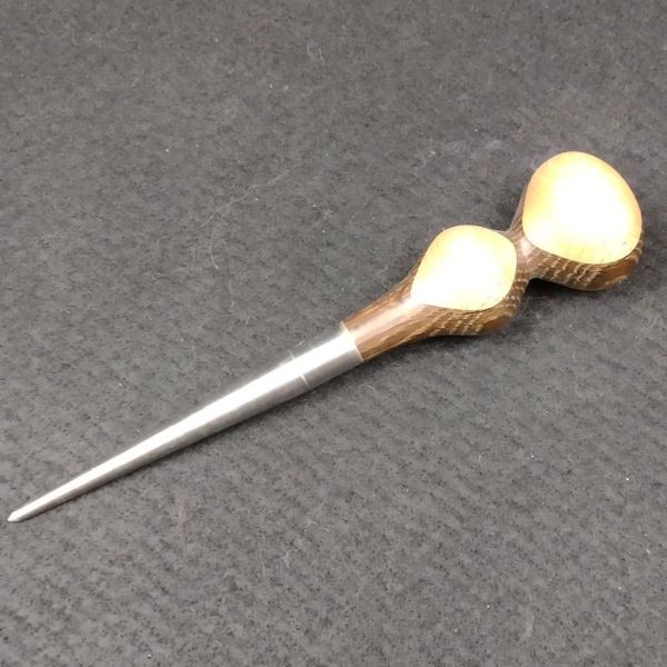 Hånddrejet Pileflet syl - Røget Eg og Dampet Bøg