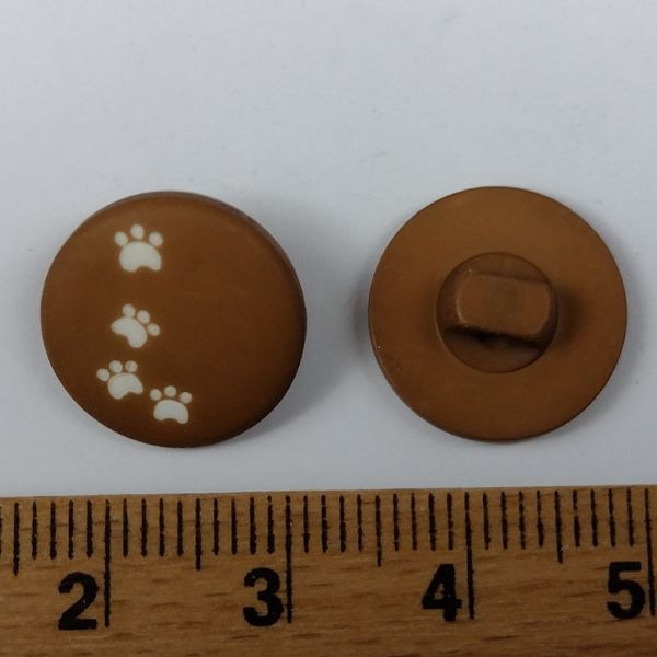 Mellembrun med poter - 15 mm