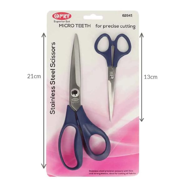 Titanium Stof Sakse set - Opry - 21 cm og 13 cm