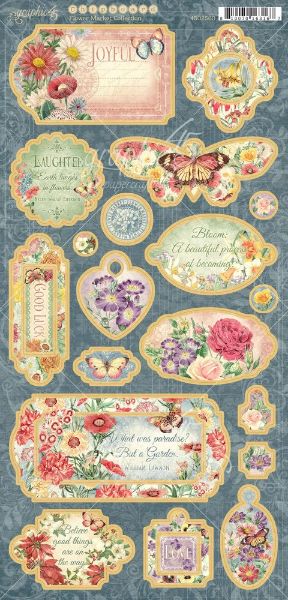 Graphic 45 Chipboard - Flower Market - 4502560