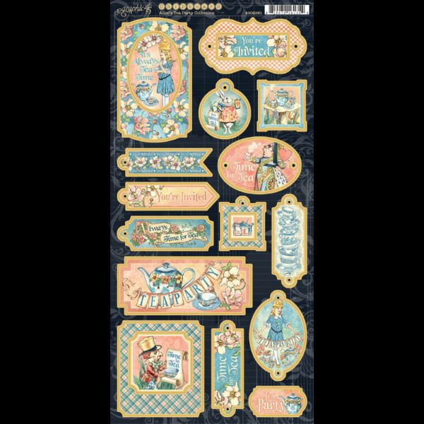 Graphic 45 Chipboard - Alices Tea Party - 4502361