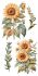 Papers for You - Sunflowers - 4 stk af 15 x 30 cm Decor Transfer - PFY-14775