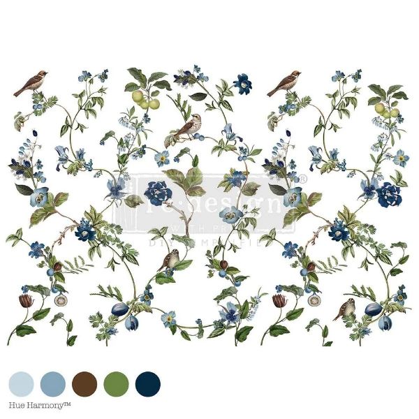 Re-design with Prima - Chirping Charm - 60 x 88 cm Decor Transfer - 681722