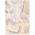 Stamperia Romance Forever A4 Rice Paper Backgrounds kollektion (6 stk) - DFSA4XRM 