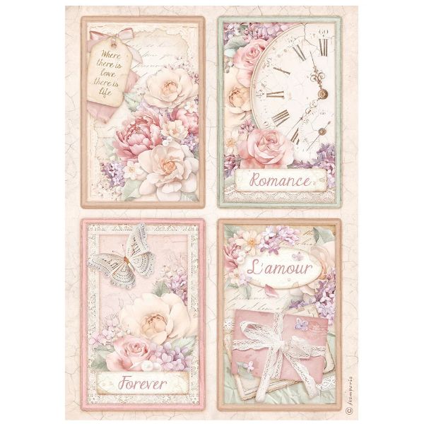 Stamperia Romance Forever - A4 Ris Papir 1 ark - DFSA4833