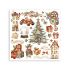 Stamperia - Gear up for Christmas - Rub on Kit Transfers - 6 sider 15,5 x 15,5 cm Decor Transfer - DFLRBX03