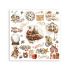 Stamperia - Gear up for Christmas - Rub on Kit Transfers - 6 sider 15,5 x 15,5 cm Decor Transfer - DFLRBX03