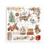 Stamperia - Gear up for Christmas - Rub on Kit Transfers - 6 sider 15,5 x 15,5 cm Decor Transfer - DFLRBX03