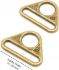 Trekant ringe - 2 stk - Antik bronze - by Annie - HAR1.5-TR-AB-TWO