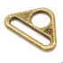 Trekant ringe 1" - 2 stk - Antik bronze - by Annie - HAR1-TR-AB-TWO