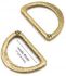 D-ringe 1" - 2 stk - Antik bronze - by Annie - HAR1-DR-AB-TWO